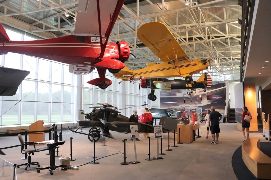 Airplanes hanging at College Park Aviation Museum - Shutterstock Alejandro Guzmani 